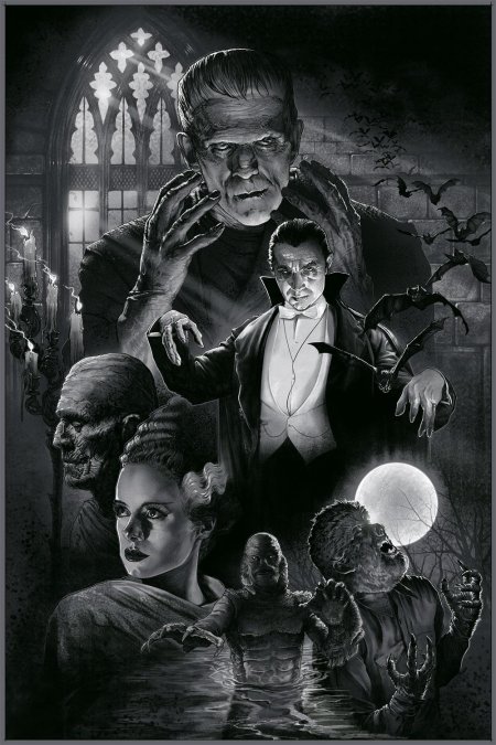 Постеры старых фильмов ужасов