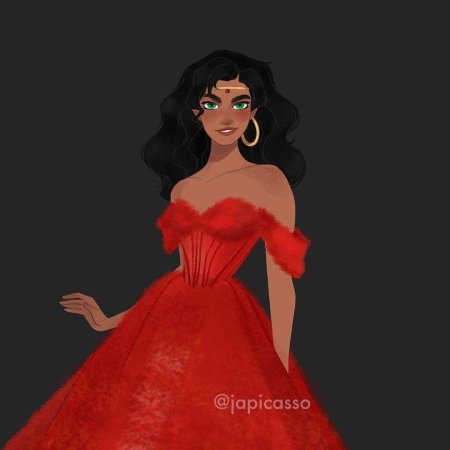 Эсмеральда персонаж дисней в красном платье
