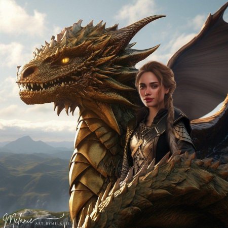 Девушка с драконом