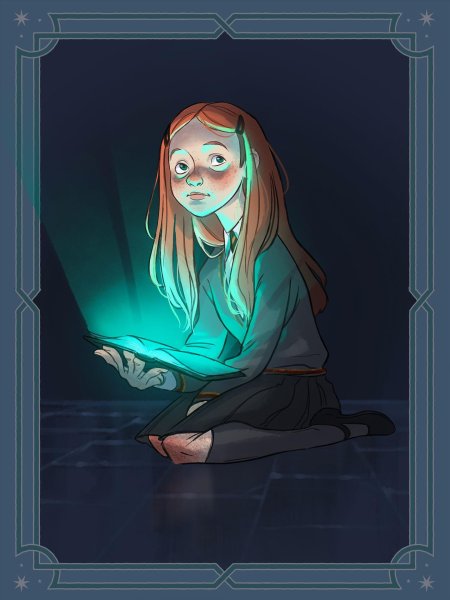 Книжная джинни уизли арт