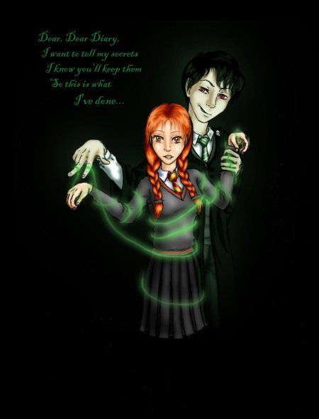 Гарри поттер и джинни уизли в хогвартсе.