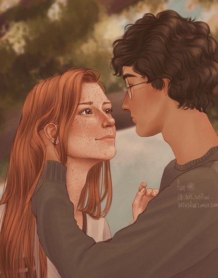 Гарри поттер и джинни уизли арт