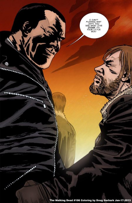 Ниган ходячие мертвецы комикс