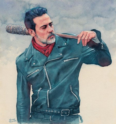 Ниган ходячие мертвецы арт