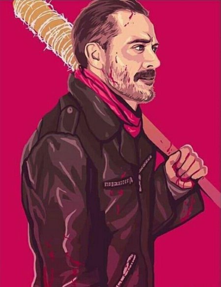 Ниган ходячие мертвецы арт