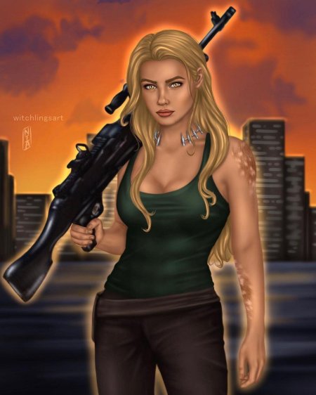 Девушка с оружием