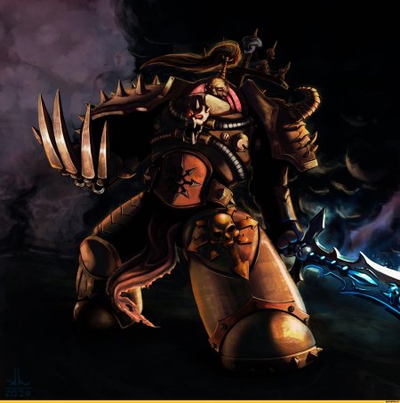 Космодесантник хаоса черный легион