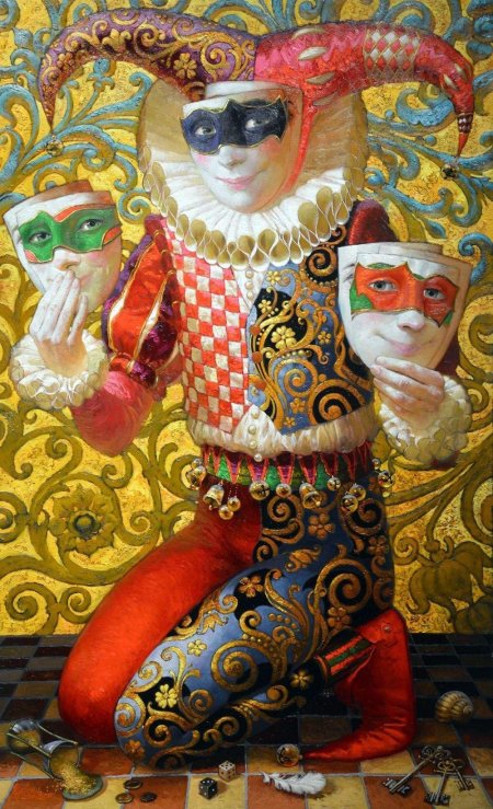 Виктор низовцев художник арлекин