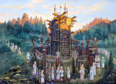 Древнеславянское капище билибин