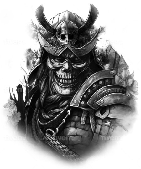 Чикано самурай тату