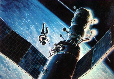 Картины леонова космонавта про космос