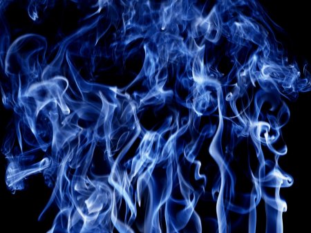 Дым синий