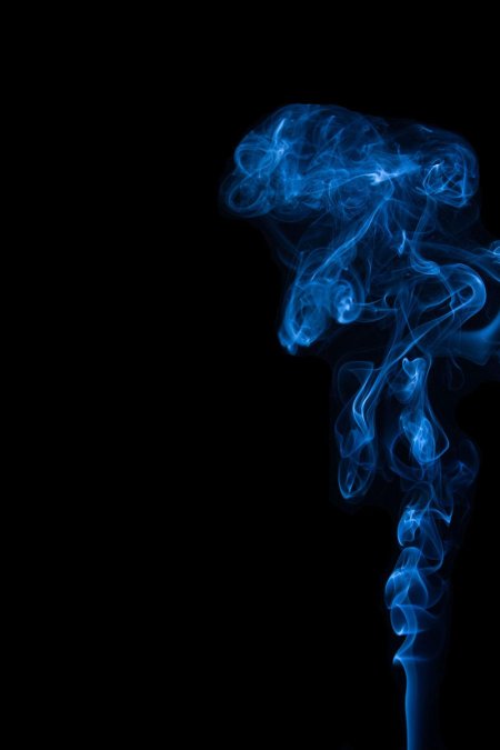 Дым синий
