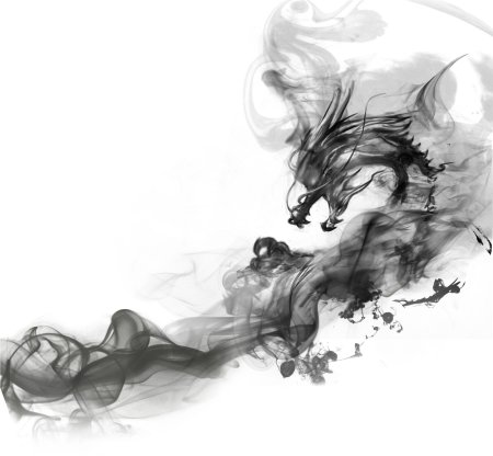 Дракон из дыма