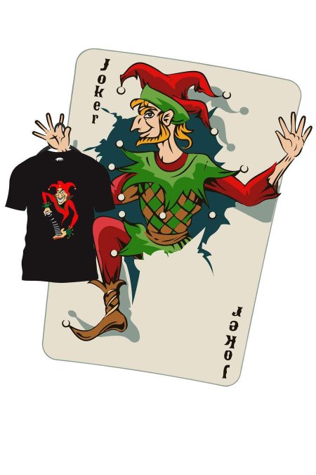 Джокер карта игральная шут