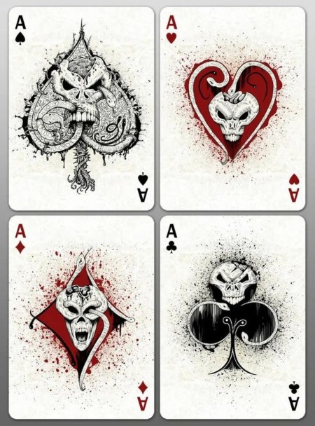 Игральные карты\ playing cards готика\