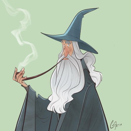 Гэндальф и хоббиты