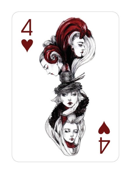 Карта дама червей