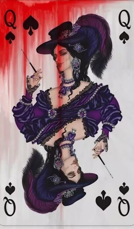 Пиковая дама на картах