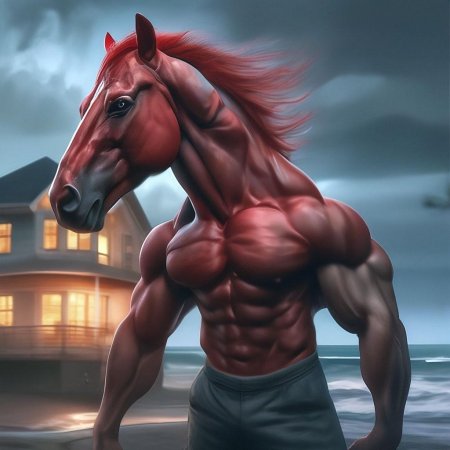 Мускулистый конь