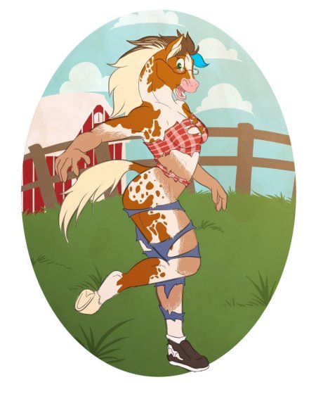 Фурри лошадка