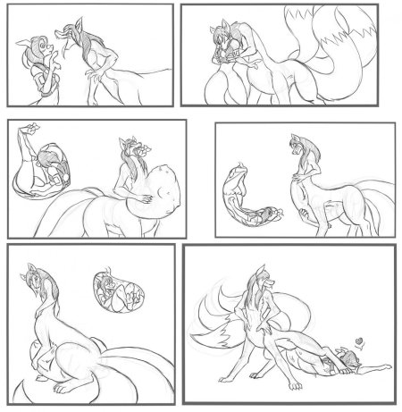 Кицунэ лиса лайнарт