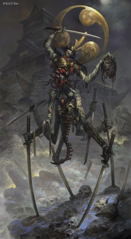 Самурай нежить арт