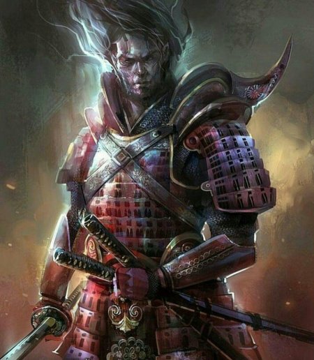 Воин ронин самурай