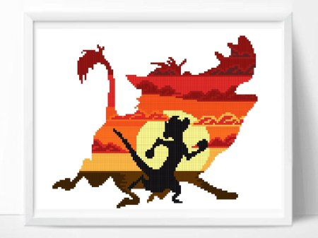 Вышивка король лев