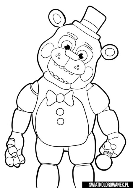 Фредди аниматроник раскраска