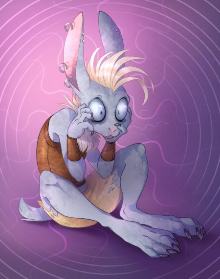 Фурри крольчиха эш