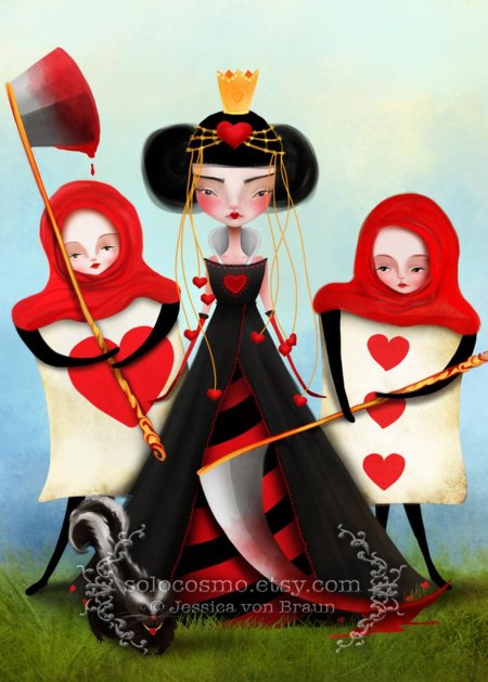 Королева червей алиса в стране чудес