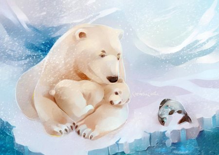 Белая медведь