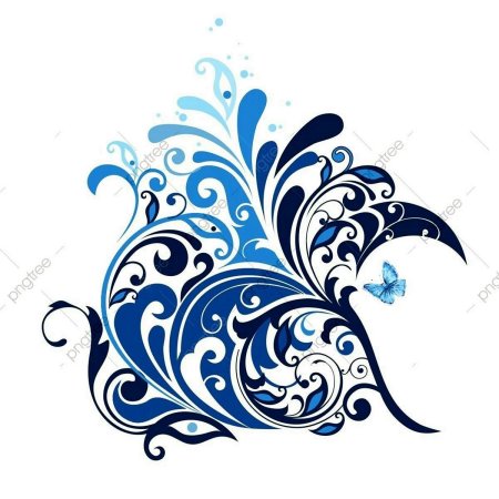 Синий орнамент