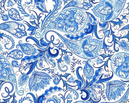 Гжель паттерн