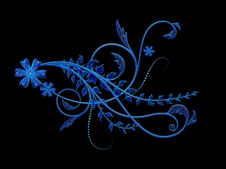 Узор на черном фоне