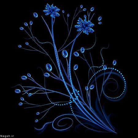 Цветочки на черном фоне