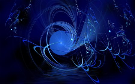 Синие узоры