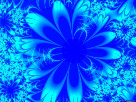 Яркий голубой фон