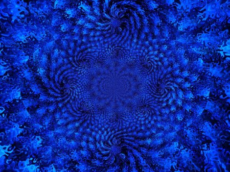 Абстракция синий