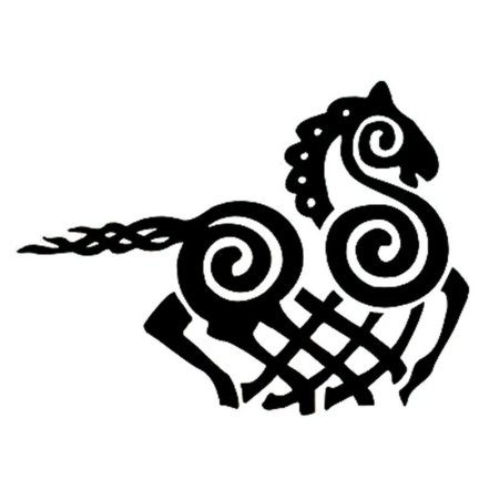 Скандинавский орнамент слейпнир