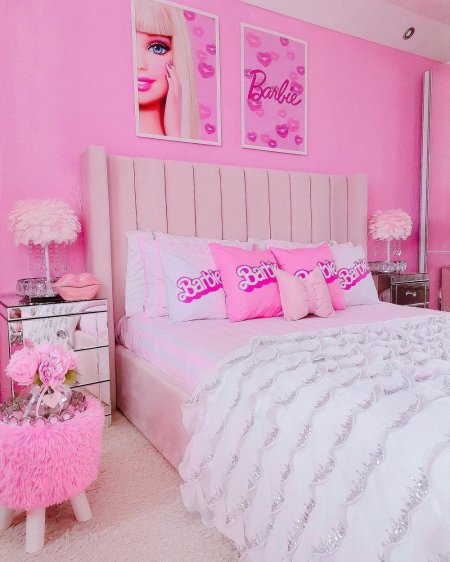Розовая спальня для девочки