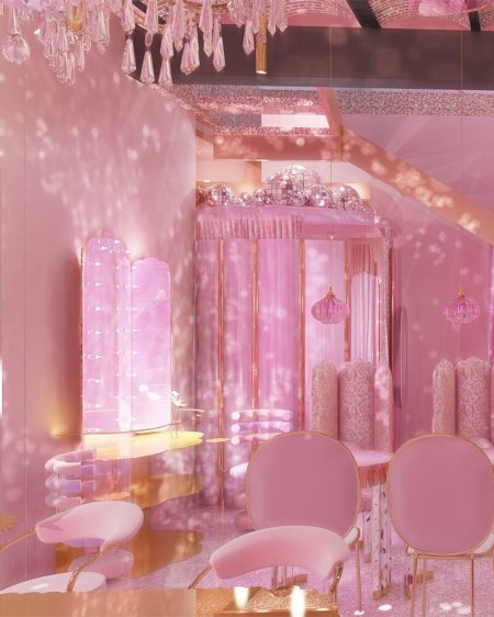 Дизайн розовый