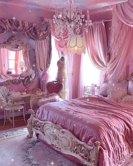 Королевская спальня розовая