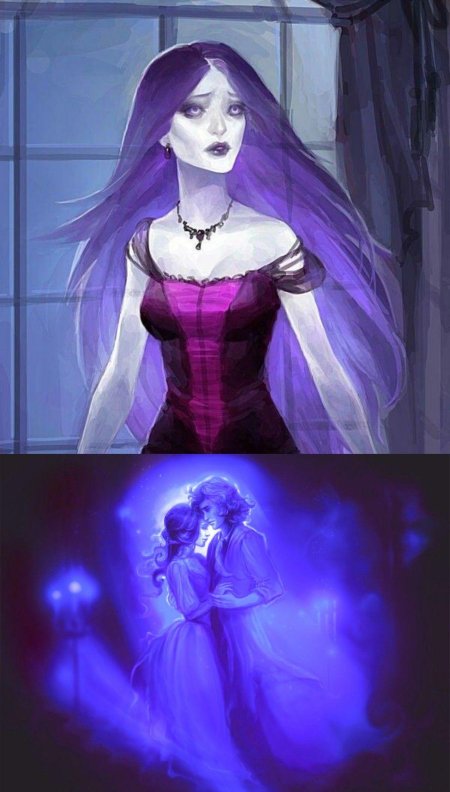 Ведьма с фиолетовыми волосами