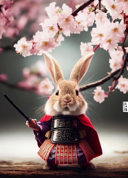 Кролик самурай