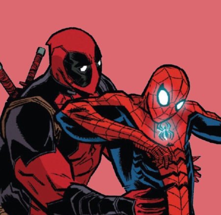 Человек паук и дэдпул шип
