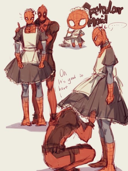 Человек паук и дэдпул