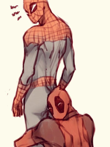 Дэдпул и человек паук яой