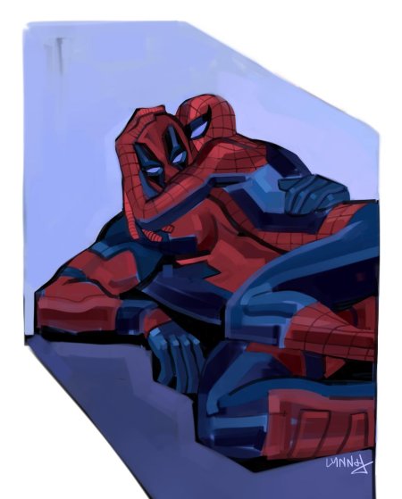 Дэдпул и человек паук любовь